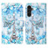 Samsung Galaxy A14 5G Colored Drawing Pattern Plain Weave Leather Phone Case - Tower Butterfly