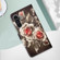 Samsung Galaxy A14 5G Colored Drawing Pattern Plain Weave Leather Phone Case - Roses On Black