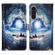 Samsung Galaxy A14 5G Colored Drawing Pattern Plain Weave Leather Phone Case - Waves And Sun Samsung Galaxy A14 5G Colored Drawing Pattern Plain Weave Leather Phone Case - Waves And Sun
