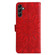 Samsung Galaxy A14 5G Embossed Sunflower Leather Phone Case - Red