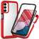 Samsung Galaxy A14 5G Two-layer Integrated Transparent TPU + PC + PET Protective Phone Case - Red