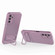 Samsung Galaxy A14 5G Wavy Texture TPU Phone Case with Lens Film - Purple