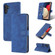 Samsung Galaxy A14 5G AZNS Skin Feel Calf Texture Flip Leather Phone Case - Blue