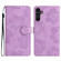 Samsung Galaxy A14 5G Flower Embossing Pattern Leather Phone Case - Purple