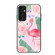 Samsung Galaxy A14 5G Colorful Painted Glass Phone Case - Flamingo