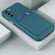 Samsung Galaxy A14 5G Skin Feel Card TPU Contrast Color Button Phone Case - Dark Green
