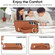 Samsung Galaxy A14 4G / 5G Non-slip Full Coverage Ring PU Phone Case with Wristband - Brown