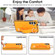 Samsung Galaxy A14 4G / 5G Non-slip Full Coverage Ring PU Phone Case with Wristband - Orange
