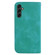 Samsung Galaxy A14 5G 7-shaped Embossed Leather Phone Case - Green