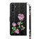 Samsung Galaxy A14 5G 3D Painted Leather Phone Case - Rose