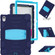 iPad 10th Gen 10.9 2022 3-Layer Protection Screen Frame + PC + Silicone Tablet Case - Navy Blue+Blue