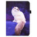 iPad 10th Gen 10.9 2022 Colored Drawing Stitching Elastic Band Smart Leather Tablet Case - White Cat