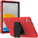 iPad 10th Gen 10.9 2022 3-Layer Protection Screen Frame + PC + Silicone Tablet Case - Red+Black