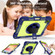 iPad 10th Gen 10.9 2022 360 Degree Rotation Shockproof Silicone + PC Tablet Case - Navy+Yellow Green