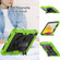 iPad 10th Gen 10.9 2022 Silicone + PC Full Body Protection Tablet Case - Black + Yellow Green