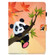 iPad Air 2022 / 2020 10.9 Colored Drawing Stitching Horizontal Flip Leather Case with Holder & Card Slots & Sleep / Wake-up function - Panda