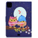 iPad Air 2022 / 2020 10.9 Electric Pressed Colored Drawing Horizontal Flip Leather Case with Holder & Card Slots & Sleep / Wake-up Function - Couple Owls