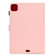 iPad Air 2022 / 2020 10.9 Solid Color Magnetic Horizontal Flip Leather Case with Card Slots & Holder & Anti-skid Strip - Pink