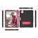 Contrast Color Robot Shockproof Silicon + PC Protective Case with Holder & Pen Slot iPad Air 2022 / 2020 10.9 - Black+Red - Black+Red