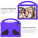 iPad Air 2022 / 2020 10.9 EVA Flat Anti Falling Protective Case Shell with Holder - Purple