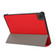3-folding Skin Texture Horizontal Flip TPU + PU Leather Case with Holder iPad Air 2022 / 2020 10.9 - Red