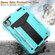 iPad Air 2022 / 2020 10.9 / iPad Pro 11 T-shaped Bracket Contrast Color Shockproof PC + Silicone Protective Case - Mint Green+Black