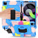 360 Degree Rotation Turntable Contrast Color Robot Shockproof Silicone + PC Protective Case with Holder iPad Air 2022 / 2020 10.9 / Pro 11 - 2020 - Colorful + Blue