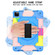 360 Degree Rotation Turntable Contrast Color Robot Shockproof Silicone + PC Protective Case with Holder iPad Air 2022 / 2020 10.9 / Pro 11 - 2020 - Colorful + Blue