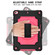 360 Degree Rotation Turntable Contrast Color Robot Shockproof Silicone + PC Protective Case with Holder iPad 10.2 / 10.2 - 2020 / Pro 10.5 - Black + Rose Red