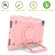 Contrast Color Shockproof Robot Silicone + PC Case with Wristband Holder iPad Air 2022 / 2020 10.9 - Rose Gold