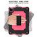 360 Degree Rotation Turntable Contrast Color Robot Shockproof Silicone + PC Protective Case with Holder iPad Air 2022 / 2020 10.9 / Pro 11 - 2020 - Black + Rose Red