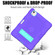 Contrast Color Robot Shockproof Silicone + PC Protective Case with Holder iPad Air 2022 / 2020 10.9 inch - Purple Mint Green
