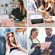 Contrast Color Robot Shockproof Silicone + PC Protective Case with Holder iPad Air 2022 / 2020 10.9 inch - Rose Gold