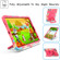 Contrast Color Shockproof Robot Silicone + PC Case with Wristband Holder iPad Air 2022 / 2020 10.9 - Camouflage + Rose Red