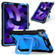 Contrast Color Shockproof Robot Silicone + PC Case with Wristband Holder iPad Air 2022 / 2020 10.9 - Black + Blue