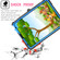 Contrast Color Shockproof Robot Silicone + PC Case with Wristband Holder iPad Air 2022 / 2020 10.9 - Black + Blue