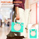 Silicone + PC Protective Case with Holder & Shoulder Strap iPad Air 2022 / 2020 10.9 - Mint Green