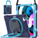 Silicone + PC Protective Case with Holder & Shoulder Strap iPad Air 2022 / 2020 10.9 - Navy Blue