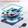 Silicone + PC Protective Case with Holder & Shoulder Strap iPad Air 2022 / 2020 10.9 - Navy Blue