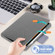 iPad Air 2022 / 2020 10.9 / Pro 11 - 2018 Cloth Texture Multi-folding Horizontal Flip PU Leather Shockproof Case with Holder & Sleep / Wake-up Function - Grey