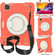 iPad Pro 11 2020/Pro 11 2018/Air 2020/Air 2022 Silicone + PC Full Body Protection Tablet Case With Holder & Strap - Orange