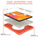 iPad Pro 11 2020/Pro 11 2018/Air 2020/Air 2022 Silicone + PC Full Body Protection Tablet Case With Holder & Strap - Orange