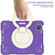 iPad Pro 11 2020/Pro 11 2018/Air 2020/Air 2022 Silicone + PC Full Body Protection Tablet Case With Holder & Strap - Dark Purple
