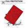 iPad Air 2022 / 2020 10.9 Embossed Smile Flip Tablet Leather Smart Case - Red