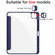 Acrylic 3-folding Smart Leather Tablet Case iPad  Air 2022/2020/Pro 11 2021/2020/2018 - Dark Blue