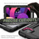 Shockproof Colorful Silicone + PC Protective Case with Holder & Shoulder Strap & Hand Strap & Pen Slot iPad Air 2022 / 2020 10.9 - Black