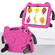 iPad 10th Gen 10.9 2022 Ice Baby EVA Shockproof Hard PC Tablet Case - Rose Red+Black