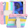 3-Layer PC + Silicone Shockproof Tablet Case with Holder iPad Air 2020 / 2022 10.9 / Pro 11 2022 / 2021 / 2020 / 2018 - Colorful Pink