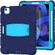3-Layer PC + Silicone Shockproof Tablet Case with Holder iPad Air 2020 / 2022 10.9 / Pro 11 2022 / 2021 / 2020 / 2018 - NavyBlue+Blue