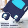 3-Layer PC + Silicone Shockproof Tablet Case with Holder iPad Air 2020 / 2022 10.9 / Pro 11 2022 / 2021 / 2020 / 2018 - NavyBlue+Blue